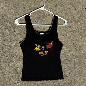 Disney Black Hakuna Matata Tank Top